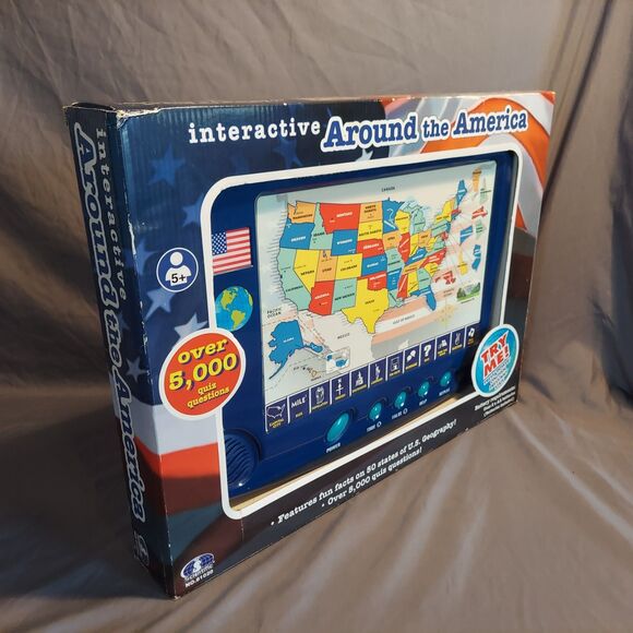 Scientific Toy AROUND THE UNITED STATES INTERACTIVE QUIZ PAD 5000+ Question GAME - Picture 8 of 11
